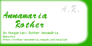 annamaria rother business card